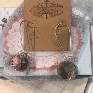 Clear Rose Earrings